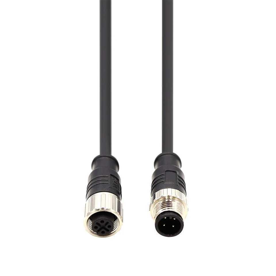 M12 5 Pin-kierrevesitiivis liitin IP67